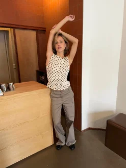 Helene suit bukser - Taupe