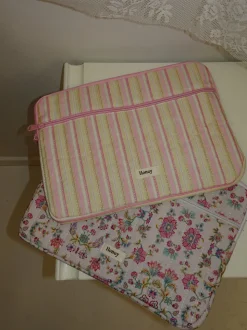 Honey computer sleeve - Lyserødt med striber
