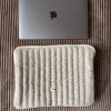 Honey computer sleeve med mønster - Beige