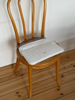 Honey computer sleeve med prikker - Hvid/blå