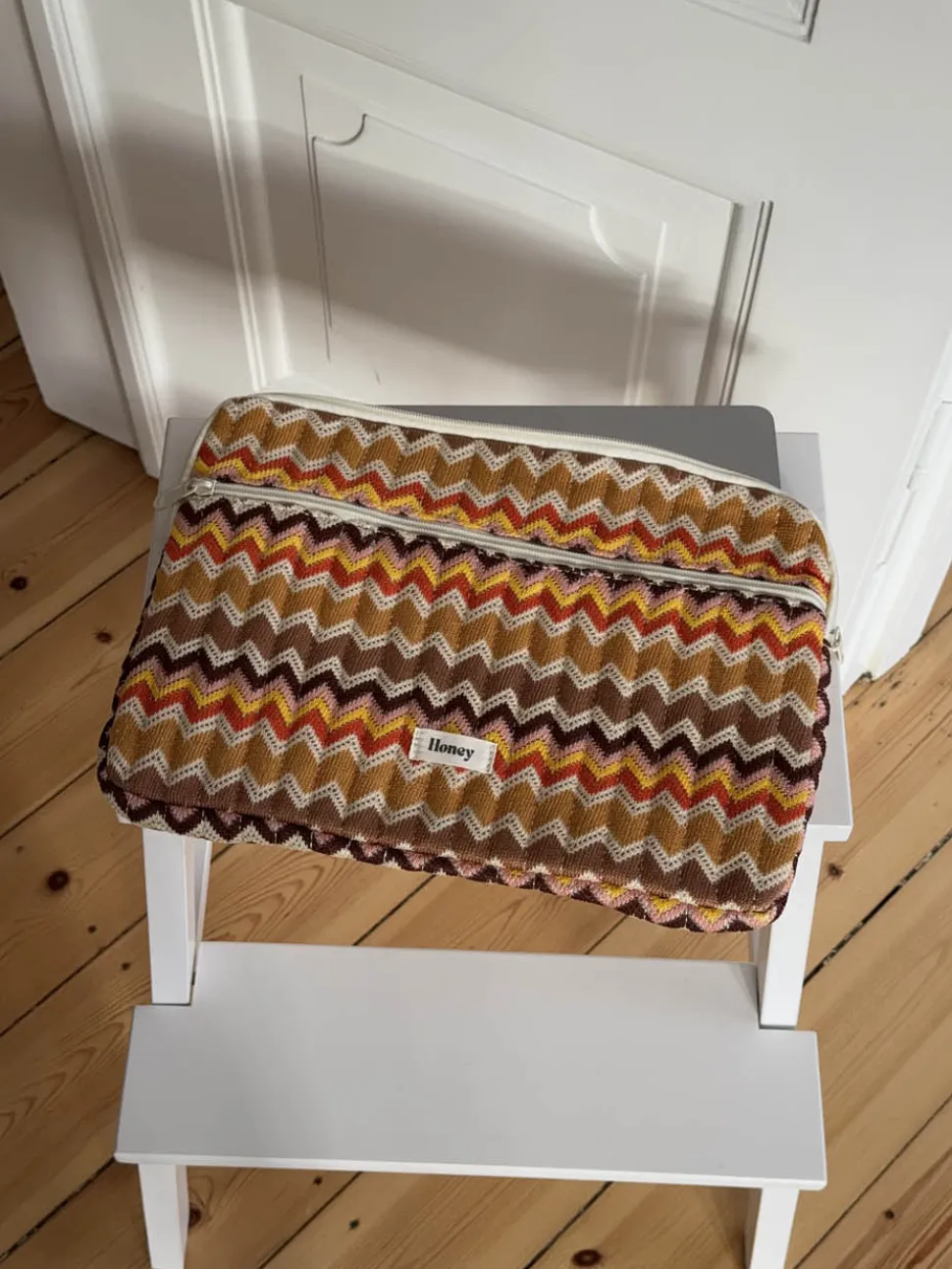 Honey computersleeve med mønster - Multifarvet