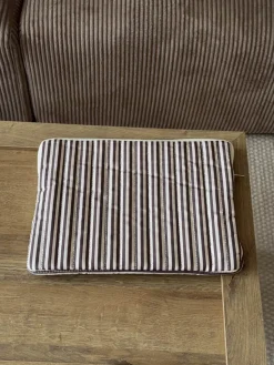 Honey computersleeve med striber - Beige/brun