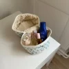 Honey lille toilettaske - Hvid med forskellige blomster