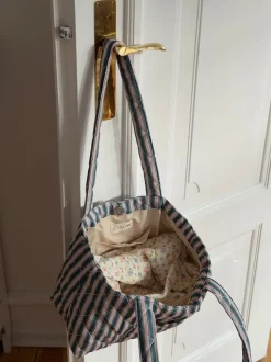 Honey net med striber - Beige/grøn