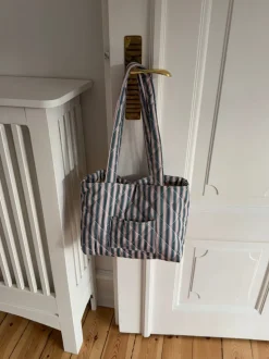 Honey net med striber - Beige/grøn