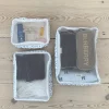 Honey packing cubes - Hvid med blå blomster