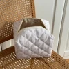 Honey stor toilettaske med mønster - Off white