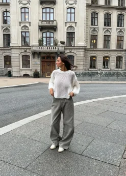 Ina striktrøje - Hvid
