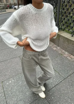 Ina striktrøje - Hvid