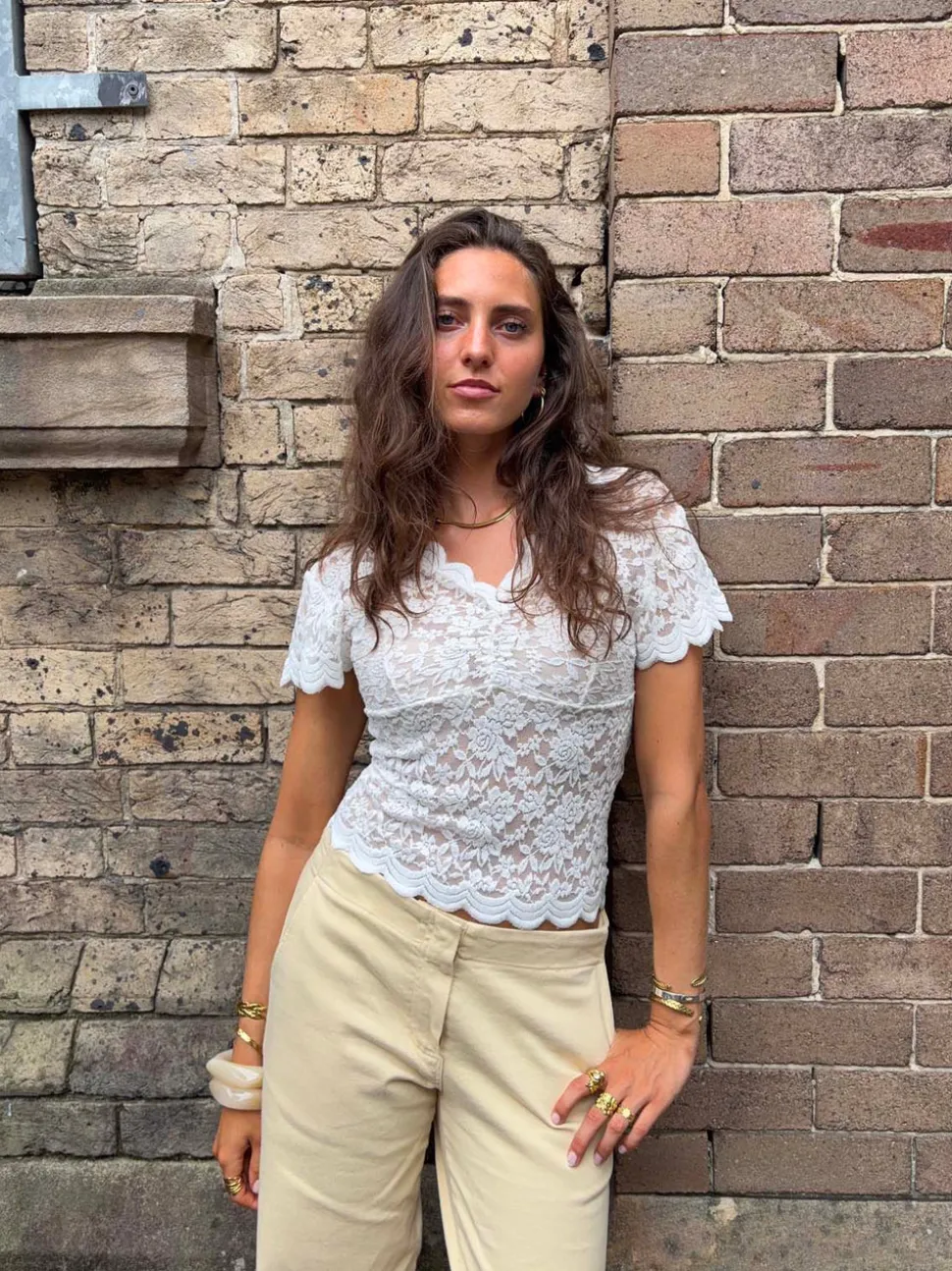 Isabel blondetop - Hvid