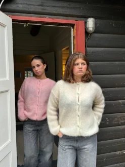 Jamilla mohair cardigan - Lyserød