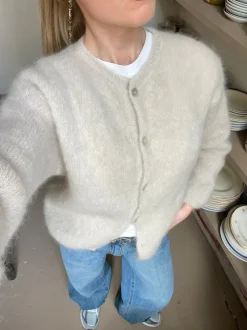 Jamilla mohair cardigan - Beige