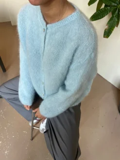 Jamilla mohair cardigan - Lyseblå