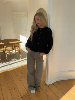 Jamilla mohair cardigan - Sort