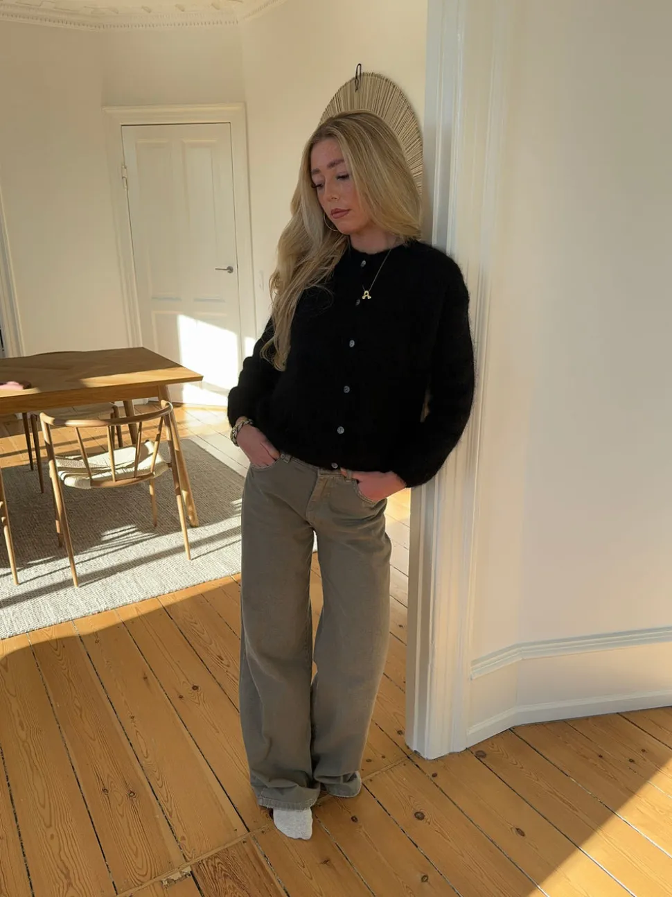 Jamilla mohair cardigan - Sort