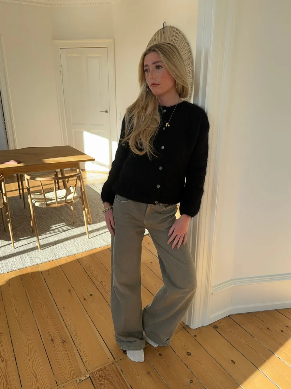 Jamilla mohair cardigan - Sort