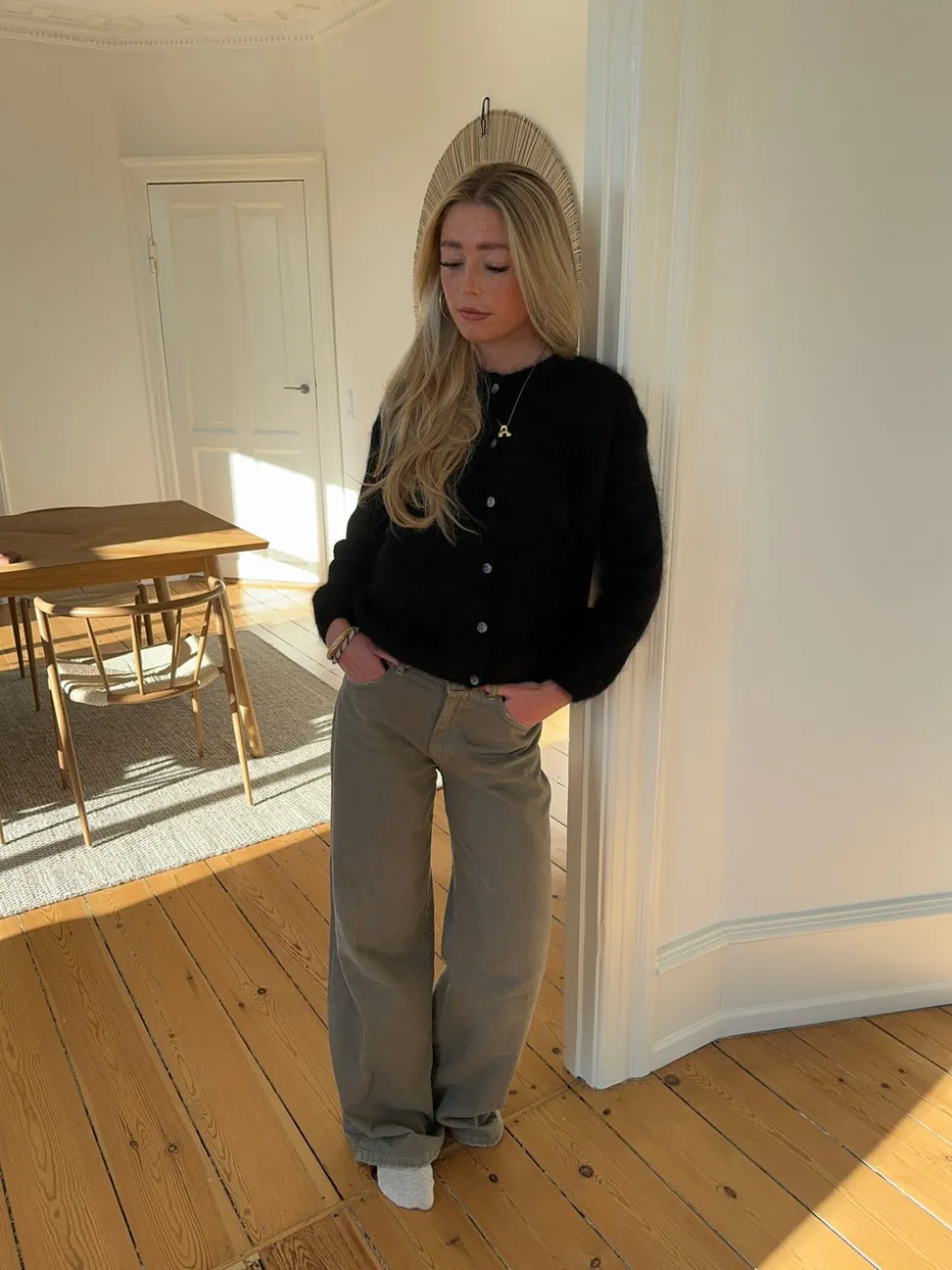 Jamilla mohair cardigan - Sort