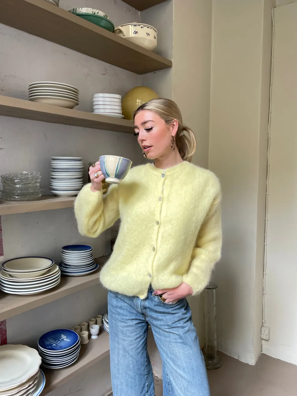 Jamilla mohair cardigan - Gul