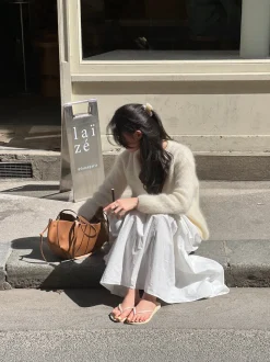 Jamilla mohair cardigan - Off white