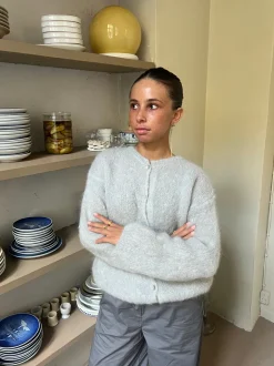 Jamilla mohair cardigan - Grå