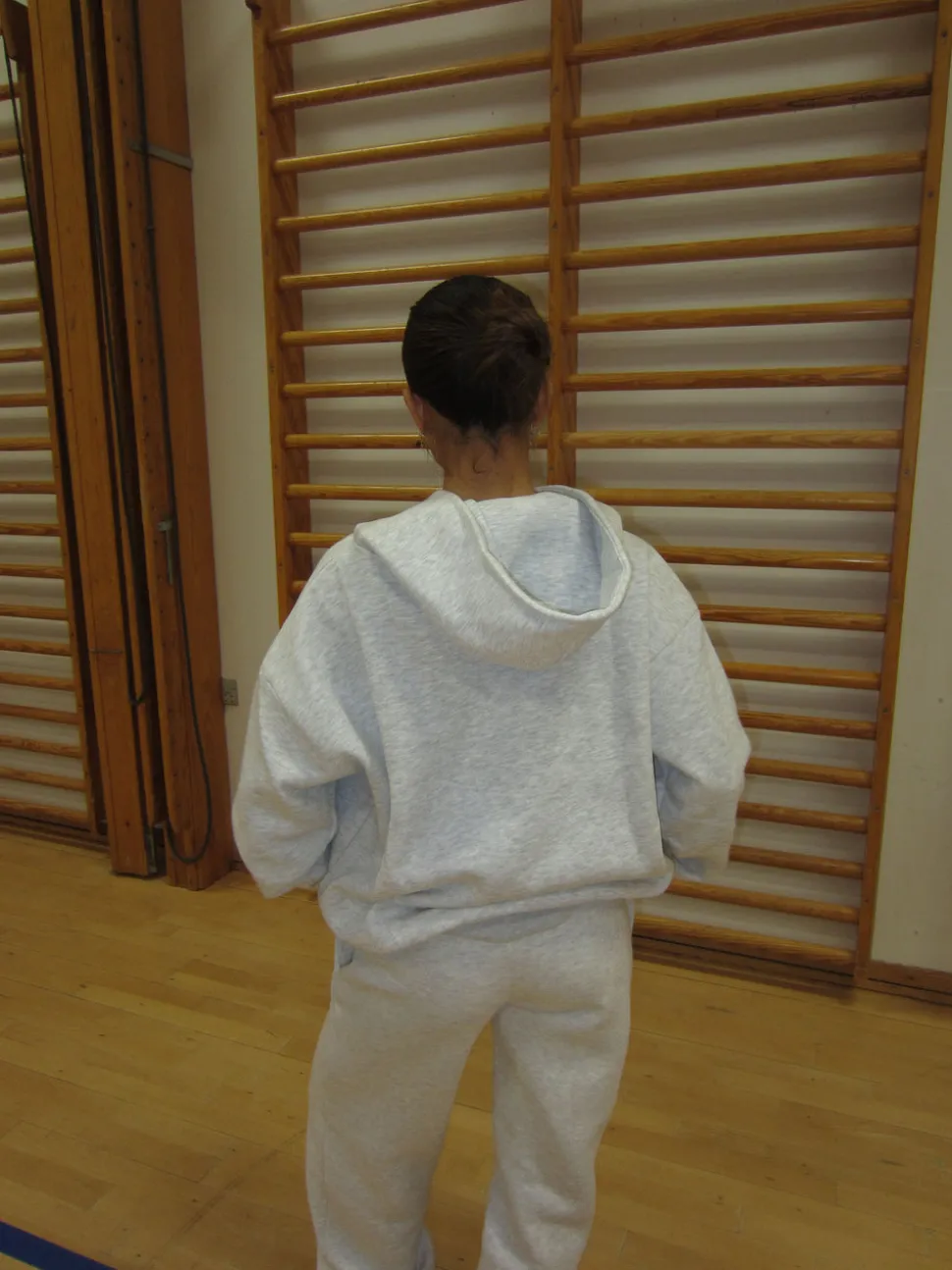 Jessica zip hoodie - Lysegrå