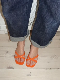 Joule sandaler med hæl - Orange