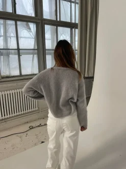 Julieta one botton cardigan - Grå