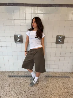 Kaline bermudashorts - Kaki