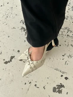 Kandy slingback stiletter - Cream