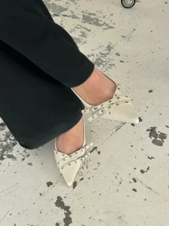 Kandy slingback stiletter - Cream