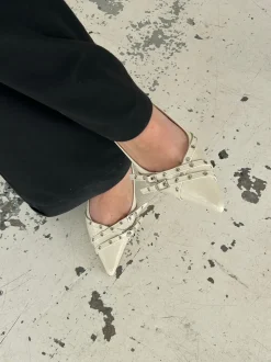 Kandy slingback stiletter - Cream