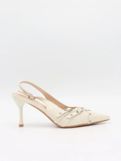 Kandy slingback stiletter - Cream
