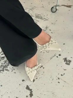 Kandy slingback stiletter - Cream