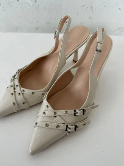 Kandy slingback stiletter - Cream