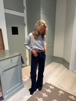 Karla fløjlsbukser - Navy