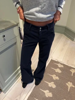 Karla fløjlsbukser - Navy