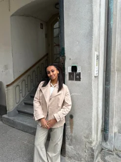 Katya kort trenchcoat - Beige