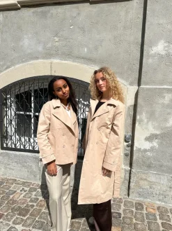 Katya kort trenchcoat - Beige