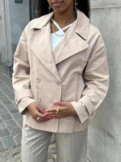 Katya kort trenchcoat - Beige