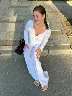 Kaya pointelle bukser - Hvid