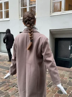 Kehlani luffer i strik - Lys grå