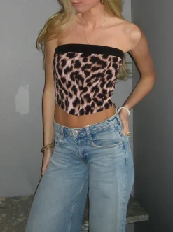 Kimberly corsettop - Leopard