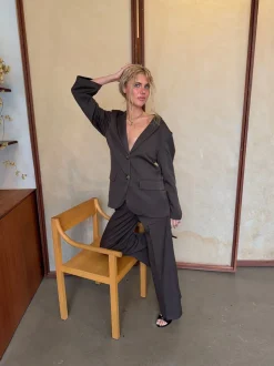 Kornelia oversized blazer - Brun