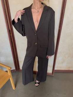 Kornelia oversized blazer - Brun