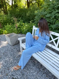 Laura pyjamasbukser - Lyseblå