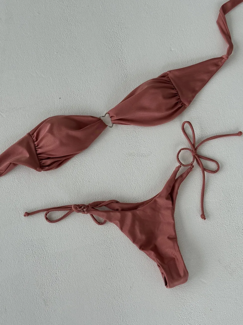 Lidia bandeau bikini - Rosa
