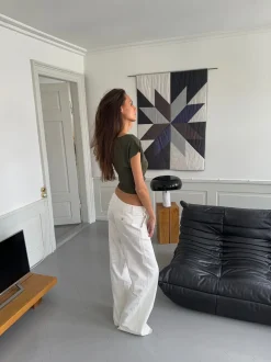 Lilu figursyet top - Kakigrøn