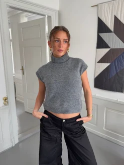 Linua vest med turtleneck - Grå