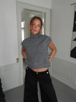 Linua vest med turtleneck - Grå