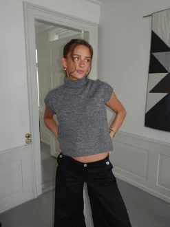 Linua vest med turtleneck - Grå